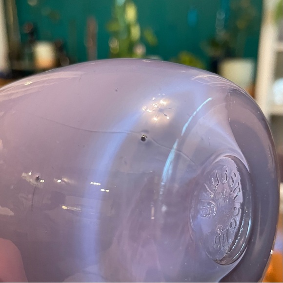 SOLD Glassybaby Purple Lavender Lilac Candle Votive Glass pre-triskelion - Picture 7 of 14